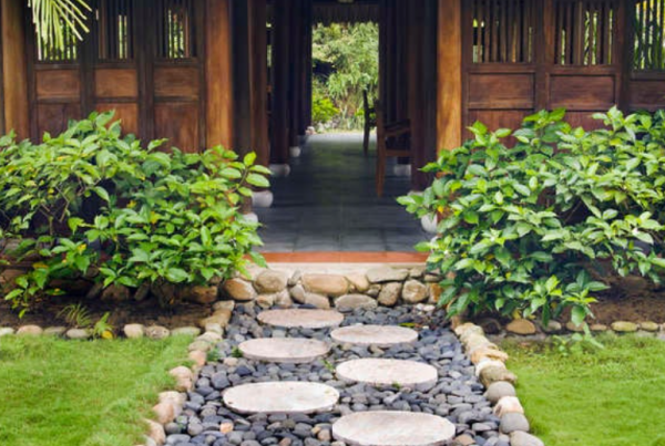 Taman dengan Batu Loncatan